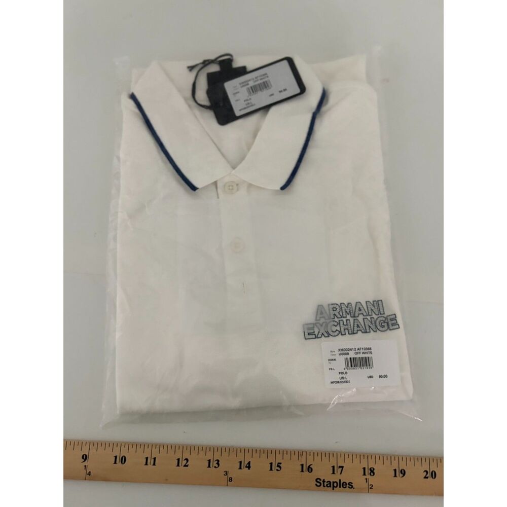 Armani Exchange Men Elevated Logo Polo Large